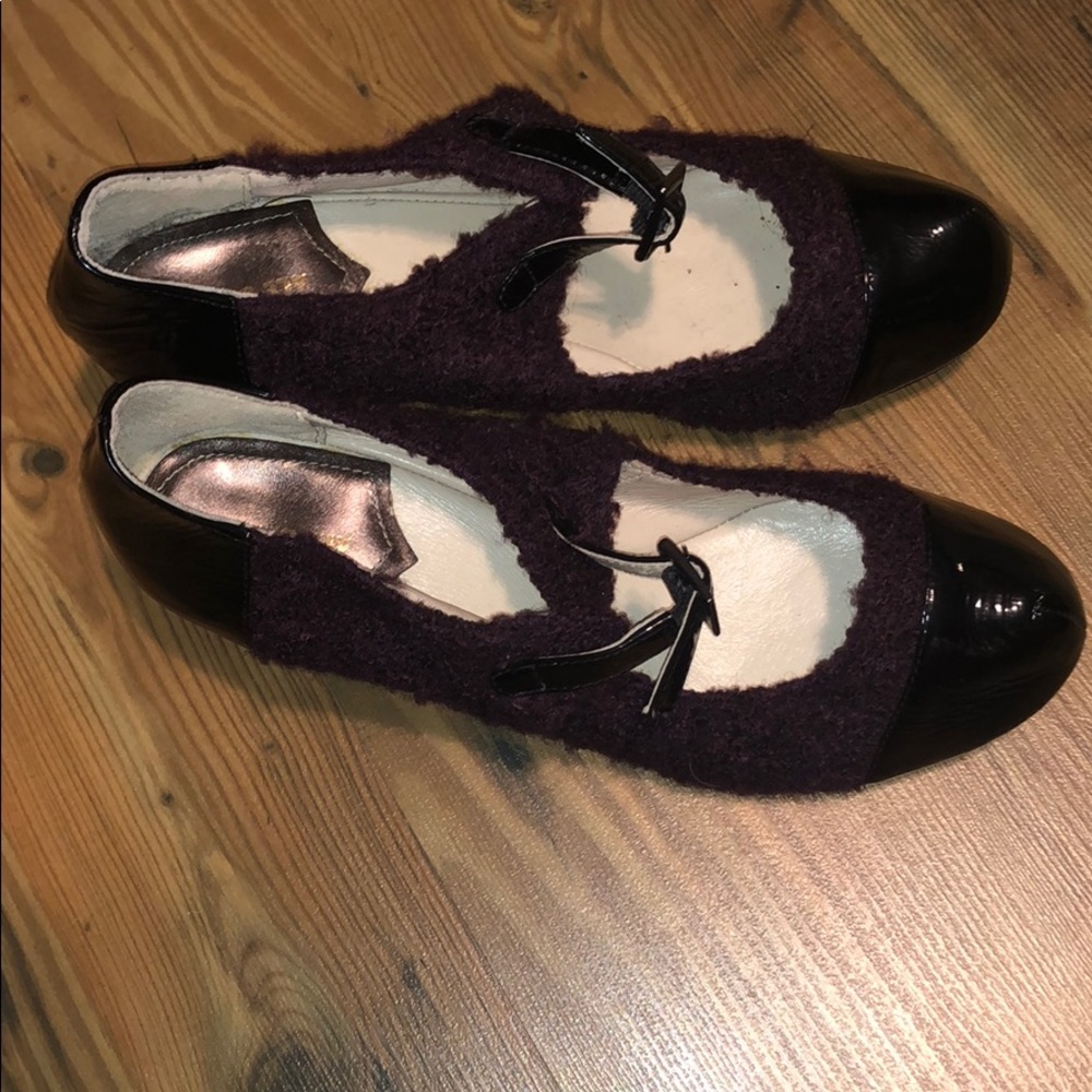 Anthropologie All Black Mary Janes sz 39.5 - Picture 4 of 11